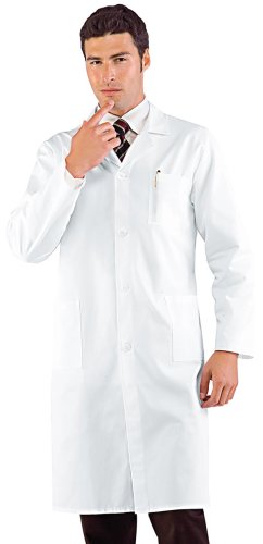 CAMICE MEDICO BIANCO CM 110 SATIN BIANCO 100% COTTON SATIN