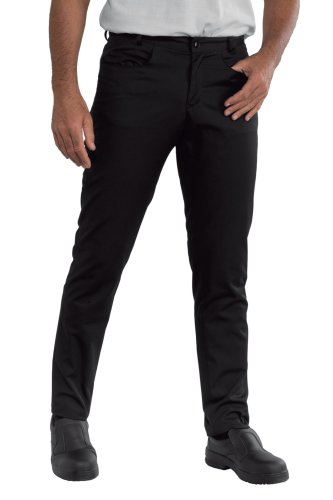 PANTALONE UOMO YALE SLIM SUPER STRETCH NERO 97% COTTON 3% S