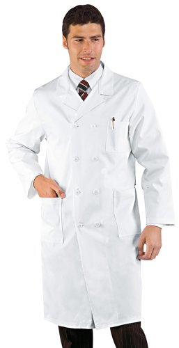 CAMICE MEDICO DOPPIO PETTO BIANCO CM 110 100 % COTTON