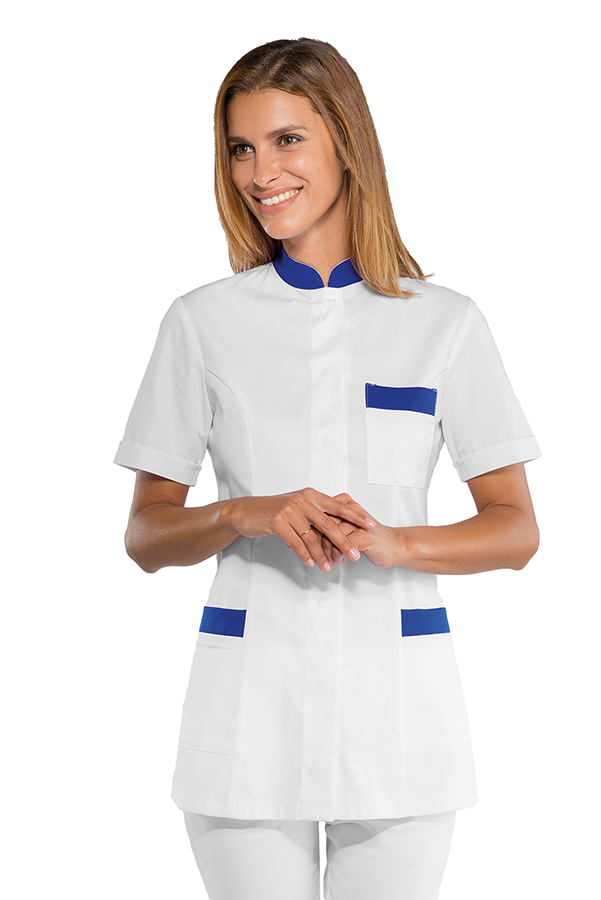 CASACCA COSTA RICA M/M BIANCO+BLU CINA 65% POLYESTER 35% CO