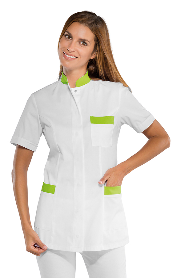 CASACCA COSTA RICA M/M BIANCO+MELA 65% POLYESTER 35% COTTON