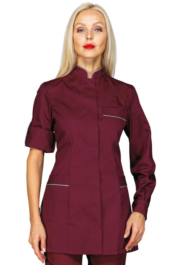 CASACCA ANTIGUA BORDEAUX + CODINO GRIGIO 65% POLYESTER 35%