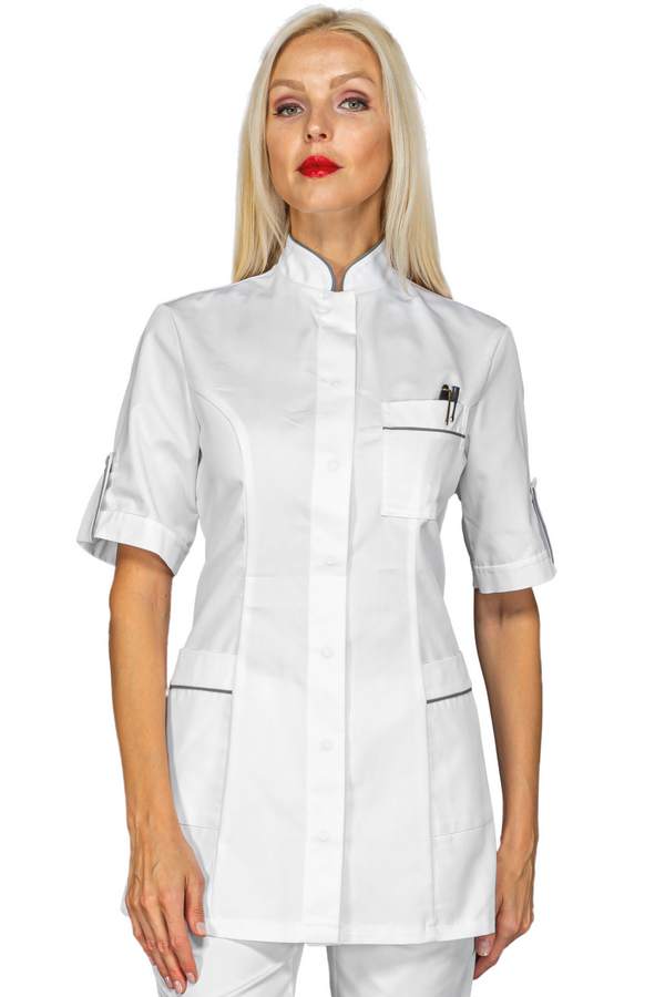 CASACCA ANTIGUA M/M BIANCO + CODINO GRIGIO 65% POLYESTER 35