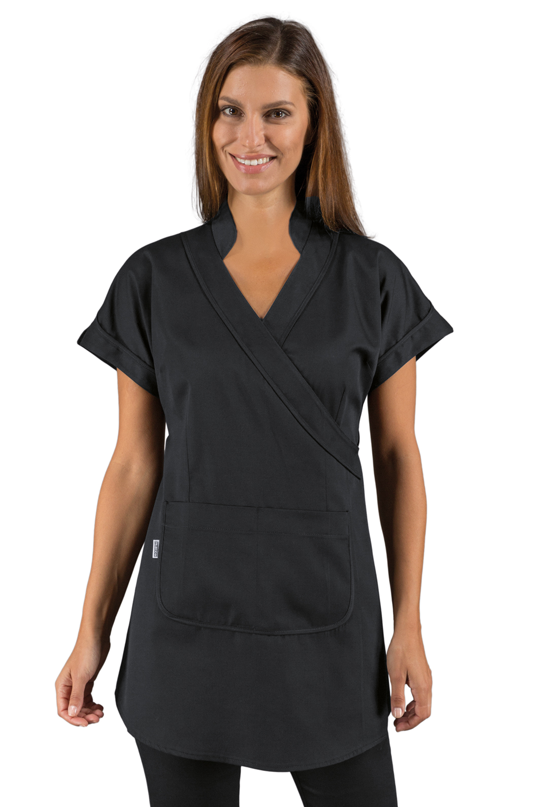 KIMONO TAHITI NERO 65% POLYESTER 35% COTTON