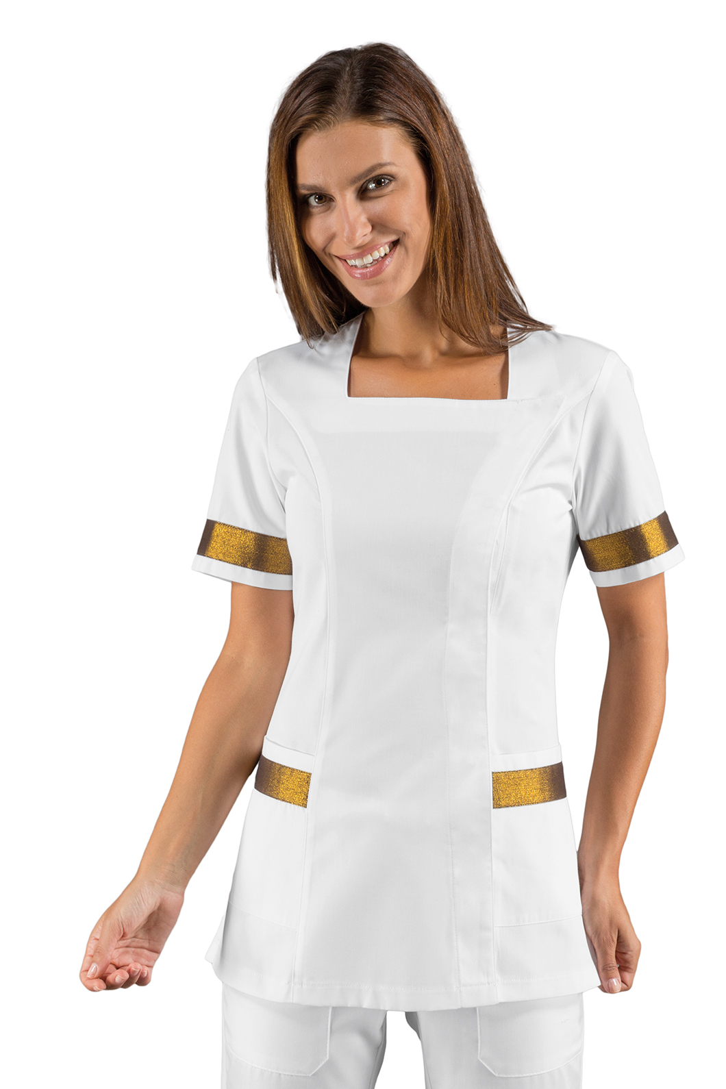 CASACCA ABERDEEN BOHEME BIANCO + LUREX GOLD 100% POLYESTER