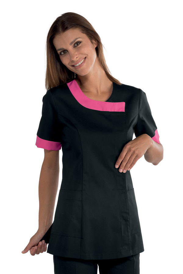 CASACCA DELHI NERO+FUXIA 65% POLYESTER 35% COTTON