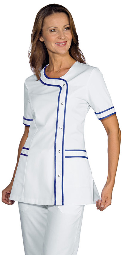 CASACCA BRASILIA BIANCO+BLU CINA 65% POLYESTER 35% COTTON