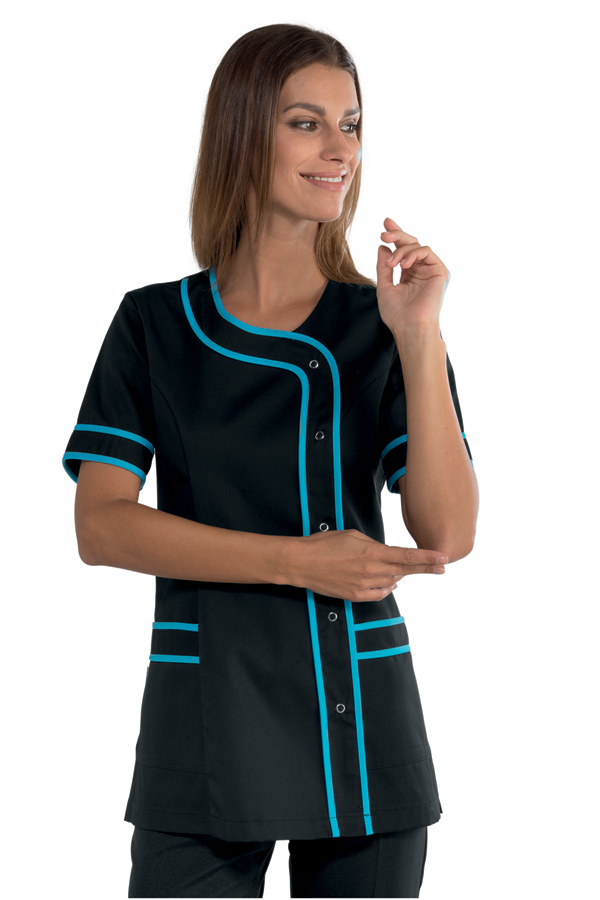 CASACCA BRASILIA NERO+TURCHESE 65% POLYESTER 35% COTTON