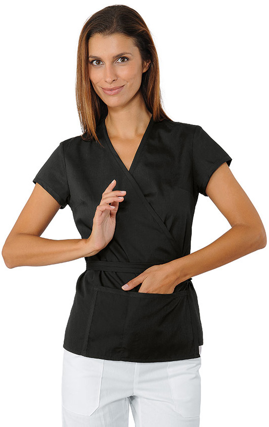 KIMONO TONGA NERO 65% POLYESTER 35% COTTON