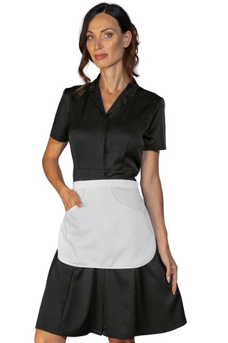 ABITINO MAYFLOWER M/M CON GREMBIULINO TECNOSTRETCH NERO 96% POLYESTER 4%