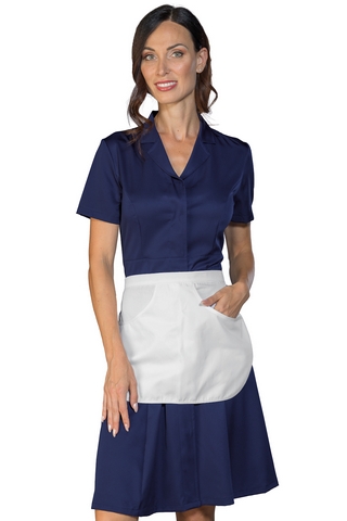 ABITINO MAYFLOWER CON GREMBIULINO M/M TECNOSTRETCH BLU 96% POLYESTER 4%
