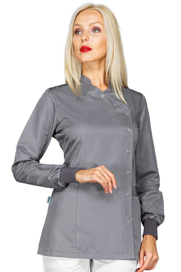 CASACCA NIZZA SUPERDRY POLSO IN MAGLIA GRIGIO 100% POLYESTER
