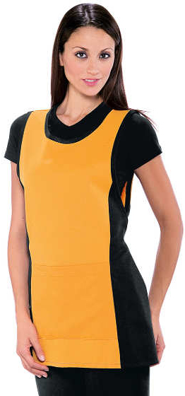 PAPEETE NERO+ALBICOCCA 100 % POLYESTER