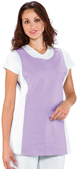PAPEETE BIANCO+LILLA 65% POLYESTER 35% COTTON