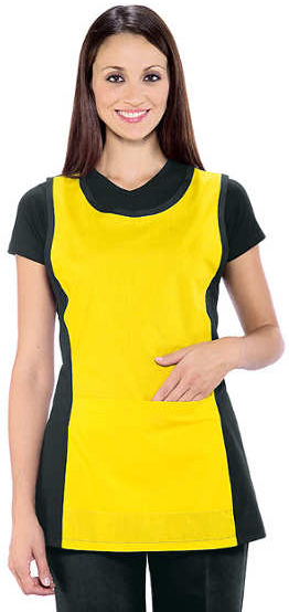 PAPEETE NERO+GIALLO 65% POLYESTER 35% COTTON