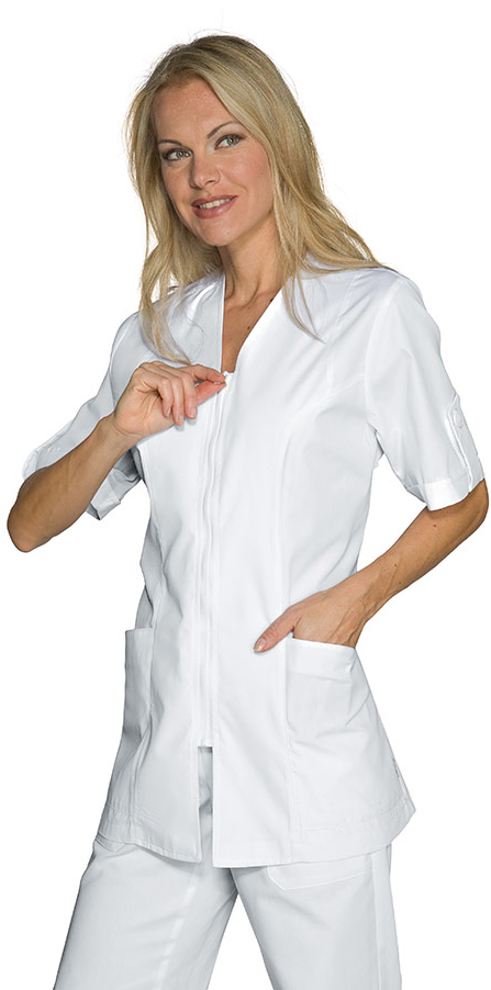CASACCA BENIDORM M/M BIANCO 65% POLYESTER 35% COTTON