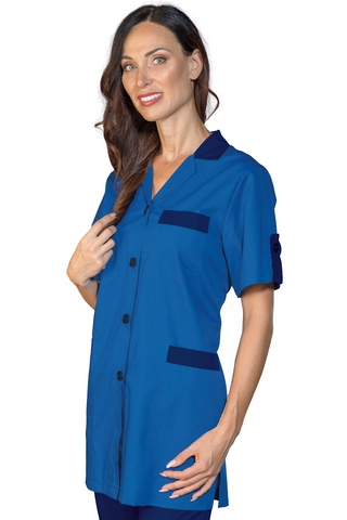 CASACCA YORK M/M BLU CINA + BLU 65% POLYESTER 35% COTTON