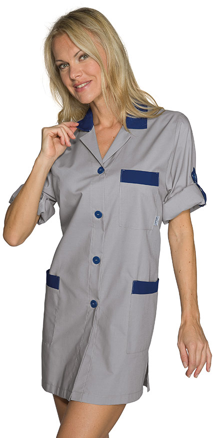 CASACCA YORK M/M GRIGIO+BLU 65% POLYESTER 35% COTTON