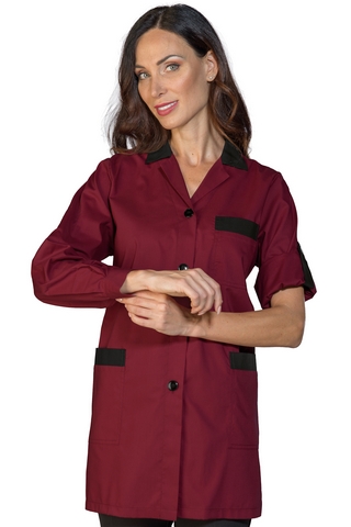 CASACCA YORK BORDEAUX + NERO 65% POLYESTER 35% COTTON