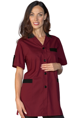 CASACCA YORK M/M BORDEAUX + NERO 65% POLYESTER 35% COTTON