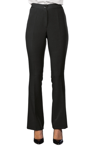 PANTALONE A ZAMPA SUPER STRETCH NERO 96% POLYESTER 4% SPANDEX