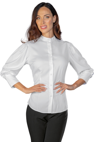 CAMICETTA FLAMINGO TECNOSTRETCH BIANCO 96% POLYESTER 4% SPANDEX