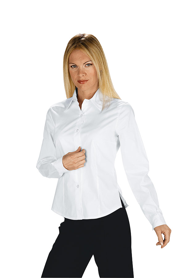 CAMICETTA TENERIFE STRETCH BIANCO 97% COTTON 3% SPANDEX
