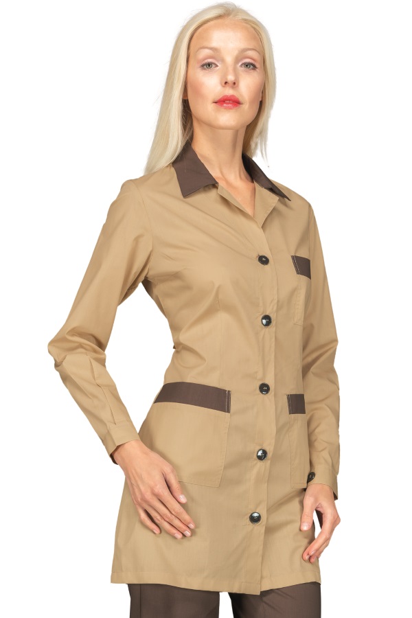 CASACCA MARBELLA BISCOTTO+CACAO 65% POLYESTER 35% COTTON