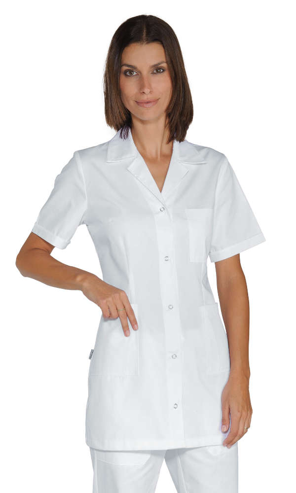 CASACCA MARBELLA BOTTONI A PRESSIONE M/M BIANCO 65% POLYESTE