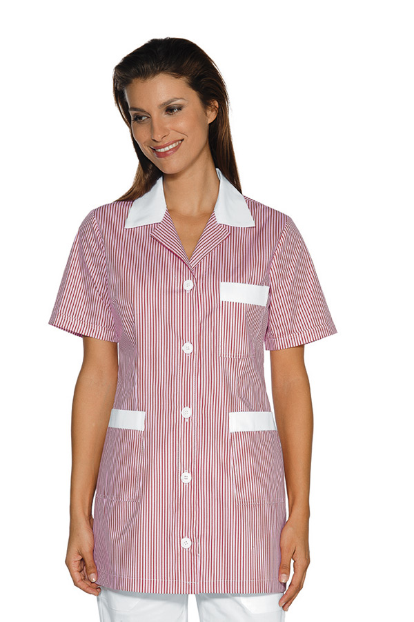 CASACCA MARBELLA M/M R.ROSA+BIANCO 65% POLYESTER 35% COTTON