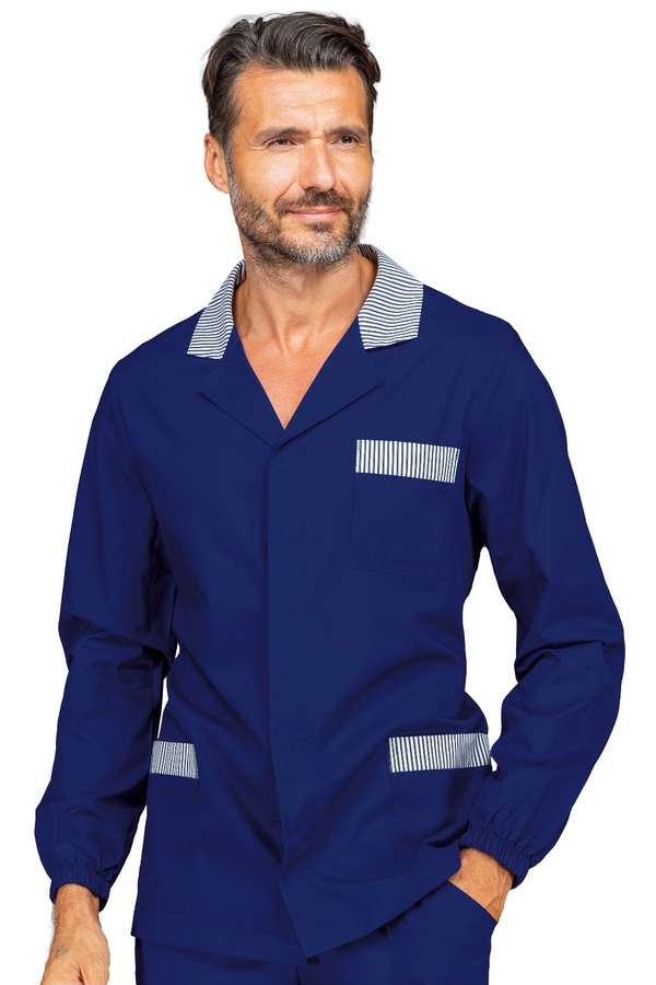 CASACCA PETER BLU+R.BLU 65% POLYESTER 35% COTTON