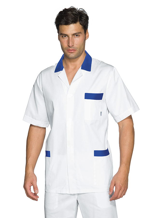 CASACCA PETER M/M BIANCO+BLU CINA 100 % COTTON