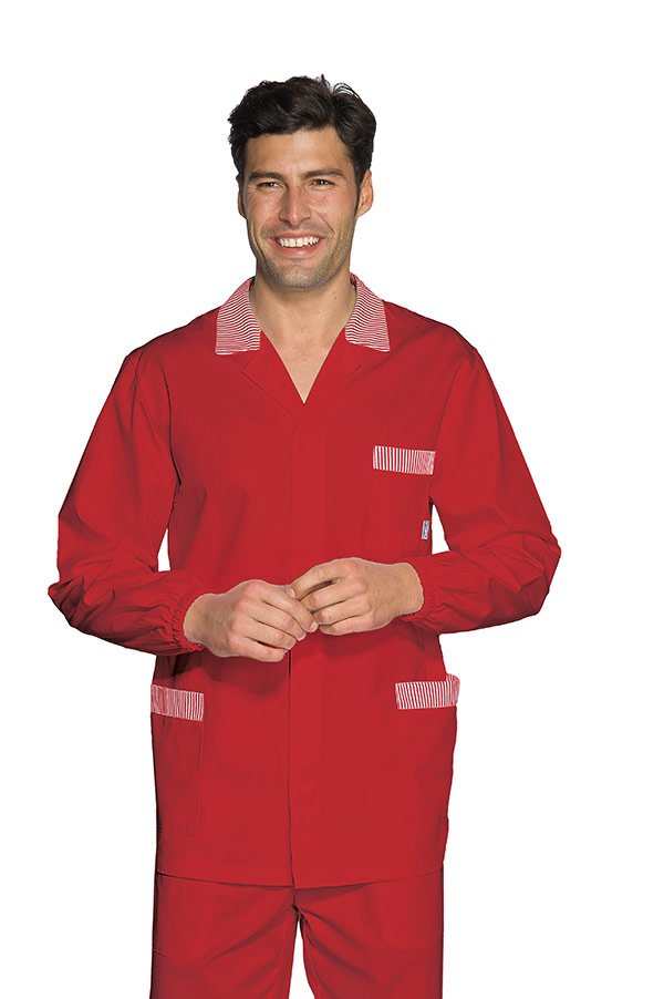 CASACCA PETER ROSSO+R.ROSSO 65% POLYESTER 35% COTTON