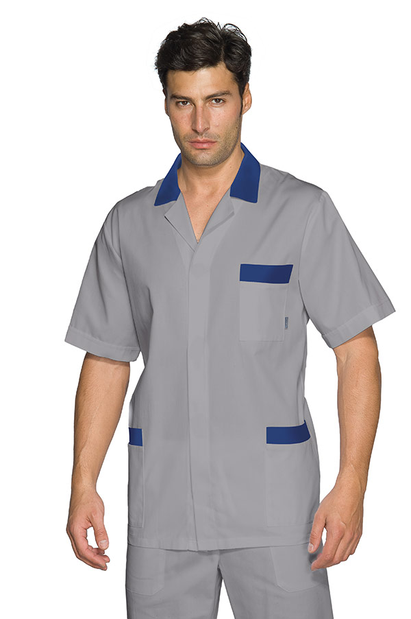 CASACCA PETER M/M GRIGIO+BLU 65% POLYESTER 35% COTTON