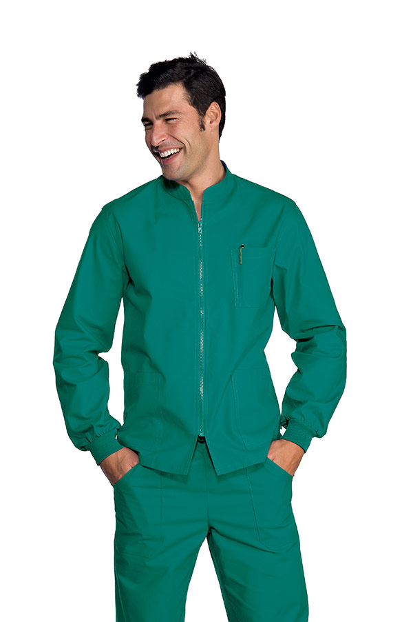 CASACCA SAMARCANDA POLSI IN MAGLIA VERDE 100 % COTTON