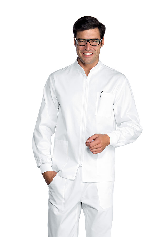 CASACCA SAMARCANDA POLSI IN MAGLIA BIANCO 100 % COTTON