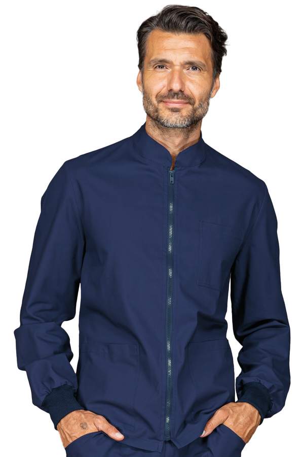 CASACCA SAMARCANDA POLSO IN MAGLIA BLU 100 % COTTON