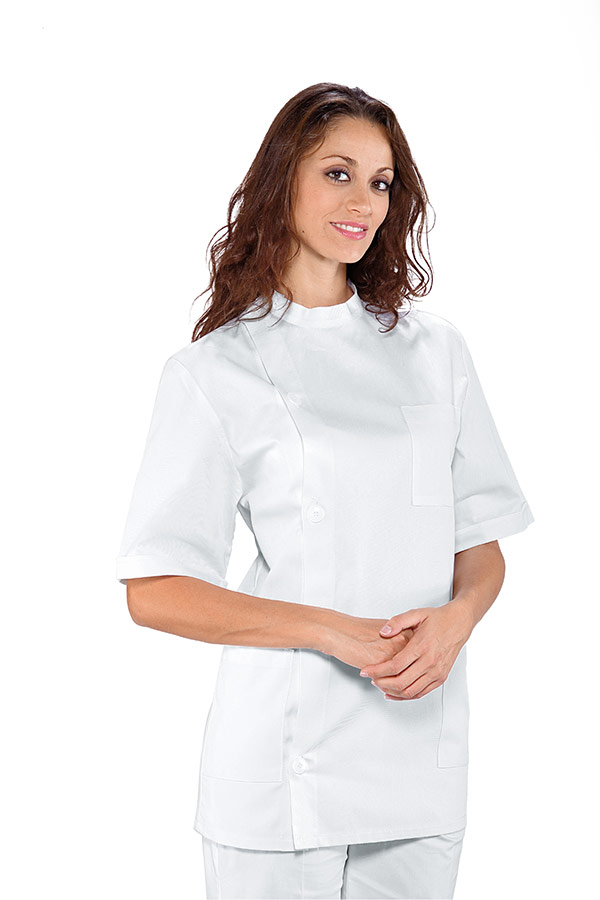 CASACCA DENTISTA M/M BIANCO 100 % COTTON