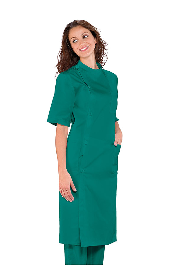 CAMICE DENTISTA M/M VERDE 100 % COTTON