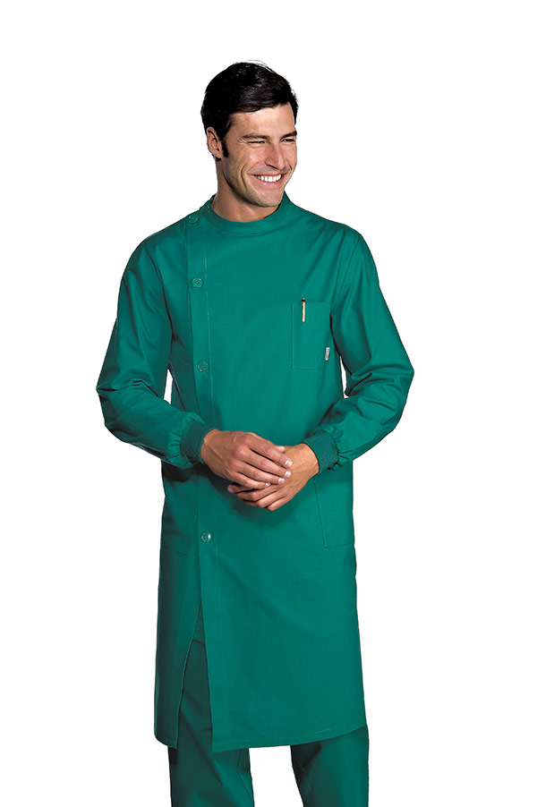CAMICE DENTISTA POLSI IN MAGLIA VERDE