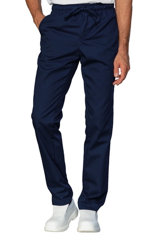 PANTALONE SLIM ZIP UNISEX BLU 65% POLYESTER 35% COTTON