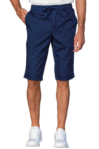 PANTALONCINO SLIM ZIP UNISEX BLU 65% POLYESTER 35% COTTON