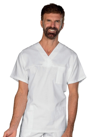CASACCA COLLO A V BIANCO 3XL UNISEX OEKO-TEX® STANDARD 100 CERTIF N. 25C
