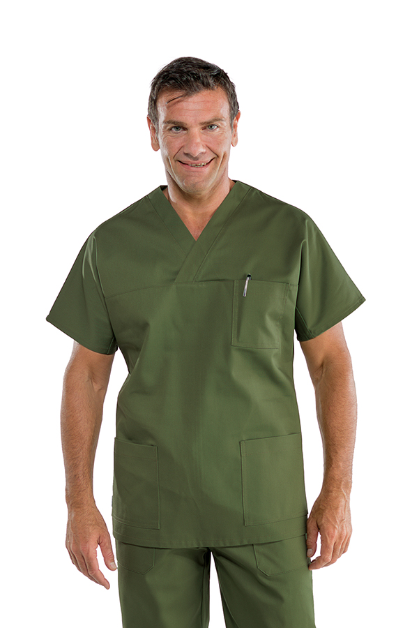 CASACCA COLLO A V MILITARE UNISEX 65% POLYESTER 35% COTTON