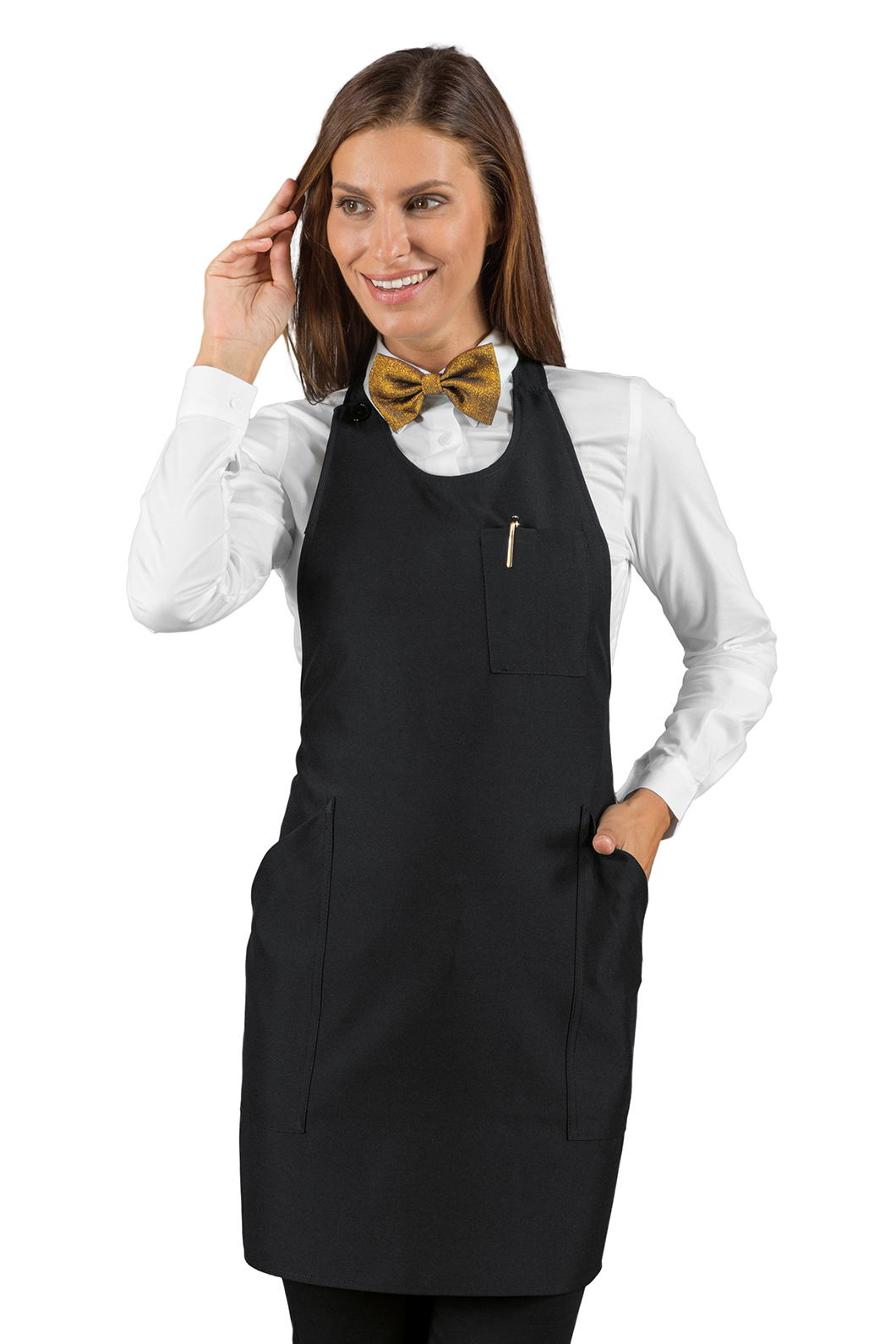 SOMMELIER SHORT NERO 100 % POLYESTER