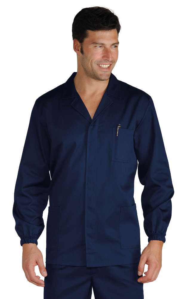 GIACCA SPORT BLU SCURO 65% POLYESTER 35% COTTON