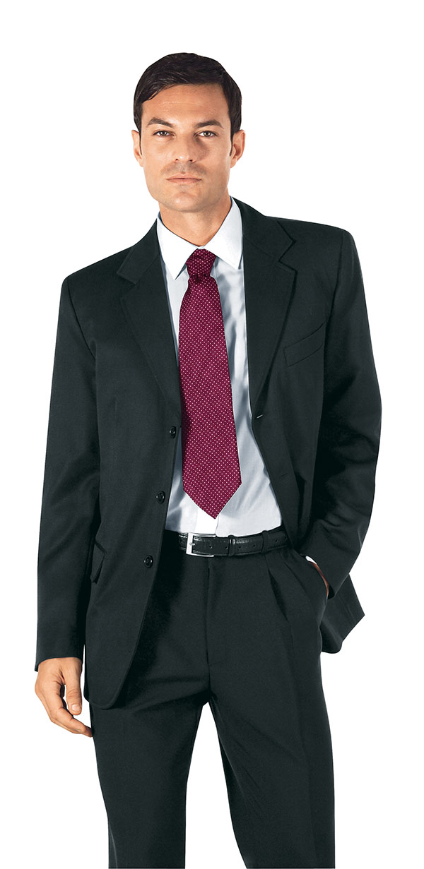 GIACCA UOMO 3 BOTT. NERO 100 % POLYESTER