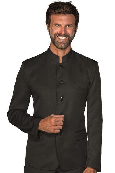 GIACCA UOMO RIAD NERO CON SPACCHI 100 % POLYESTER