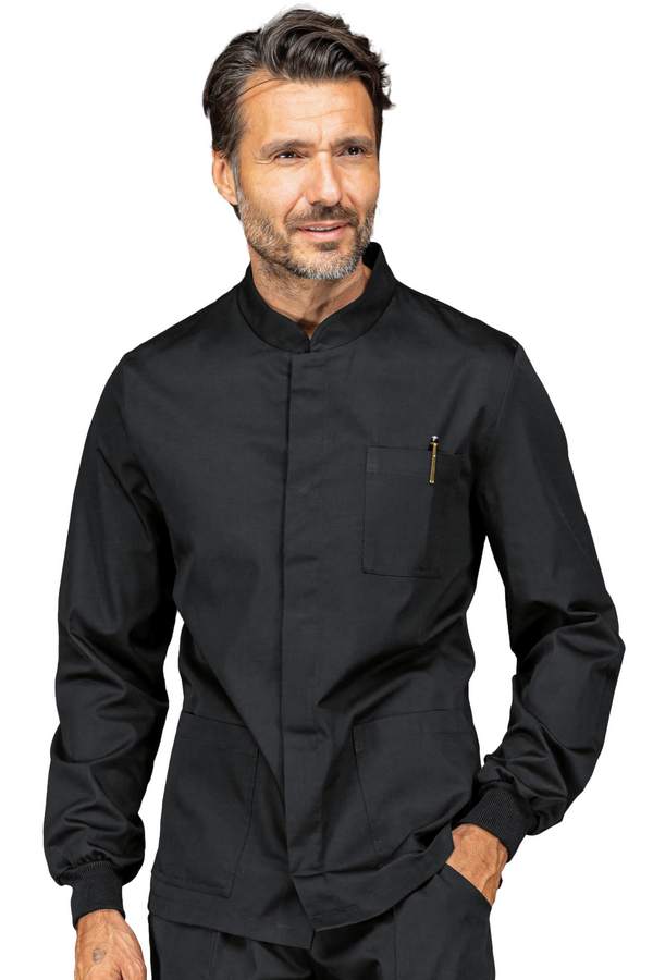CASACCA CORFU' POLSI IN MAGLIA NERO 65% POLYESTER 35% COTTO