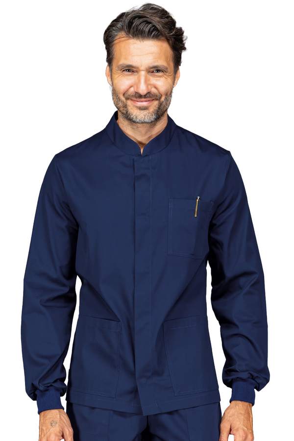 CASACCA CORFU' POLSI IN MAGLIA BLU 65% POLYESTER 35% COTTON
